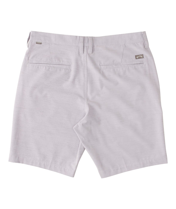 Billabong Crossfire Slub Mid Shorts-Grey Violet