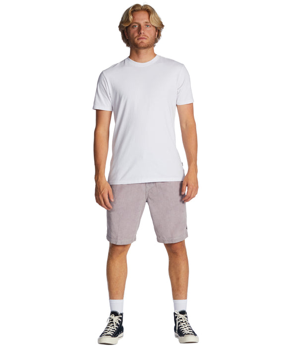 Billabong Larry Cord Shorts-Grey Violet