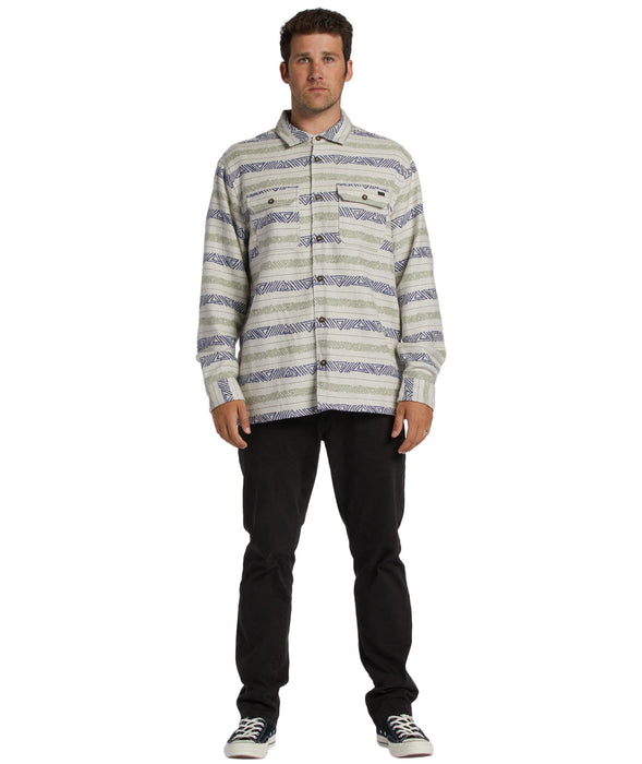 Billabong Offshore Jacquard Flannel L/S Shirt-Desert