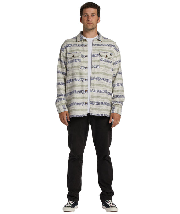 Billabong Offshore Jacquard Flannel L/S Shirt-Desert