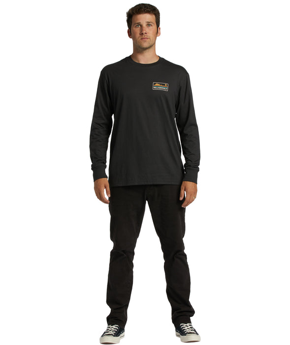 Billabong Range L/S Tee-Washed Black