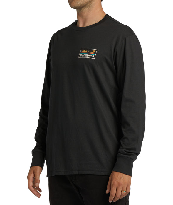 Billabong Range L/S Tee-Washed Black