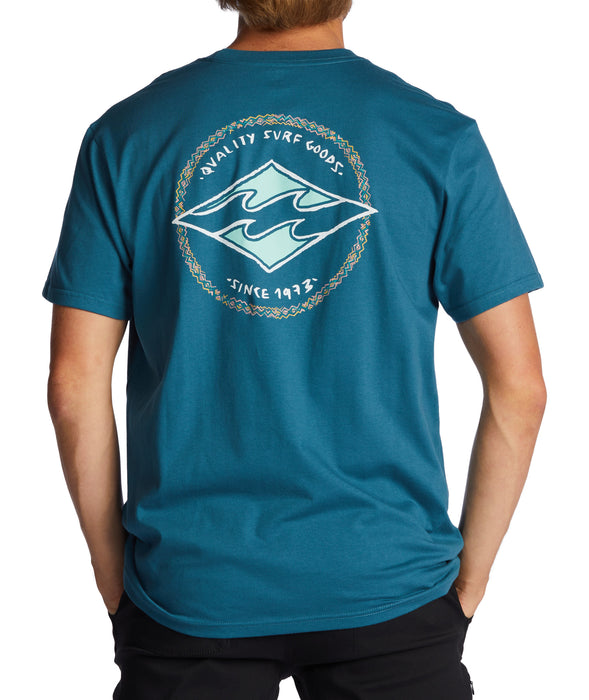 Billabong Rotor Diamond Tee-Blue Lagoon