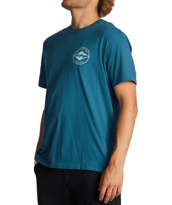 Billabong Rotor Diamond Tee-Blue Lagoon