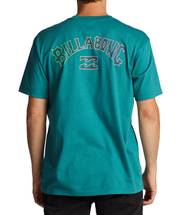 Billabong Arch Fill Tee-Teal