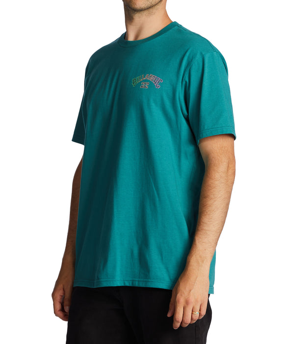 Billabong Arch Fill Tee-Teal