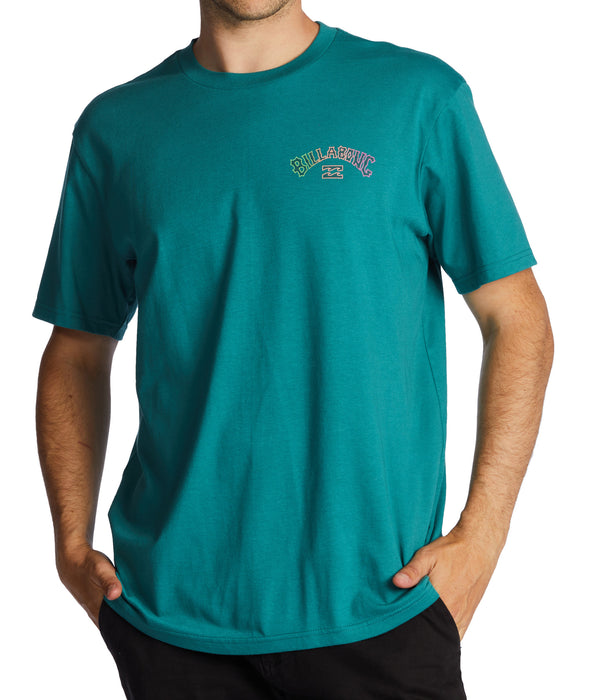 Billabong Arch Fill Tee-Teal