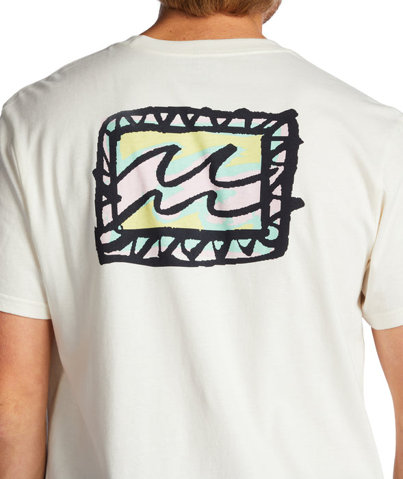 Billabong Crayon Wave Tee-Off White