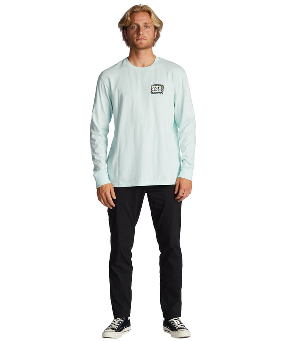 Billabong Crayon Wave L/S Tee-Seaglass