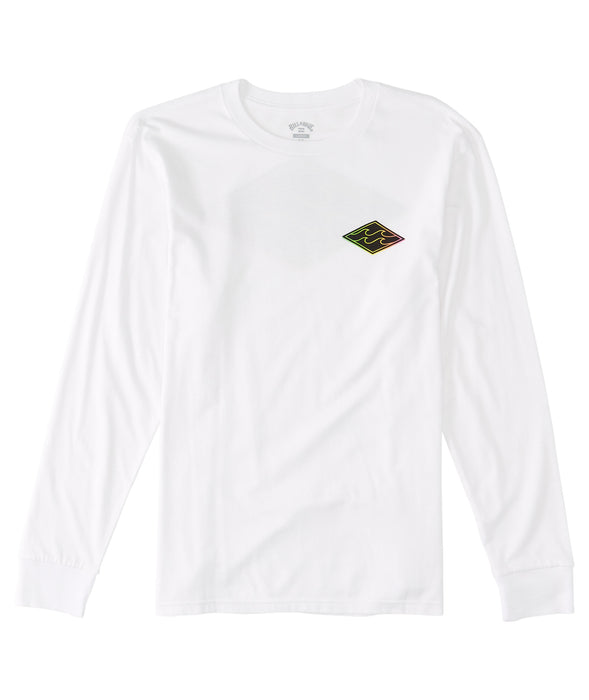 Billabong Crayon Wave L/S Tee-White