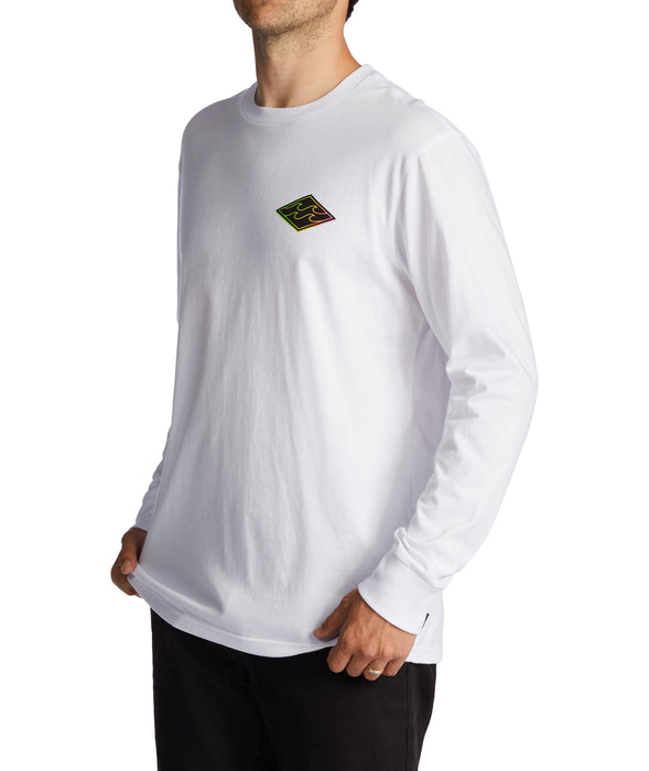 Billabong Crayon Wave L/S Tee-White
