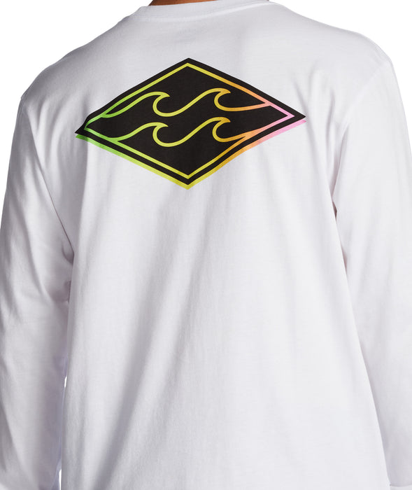 Billabong Crayon Wave L/S Tee-White
