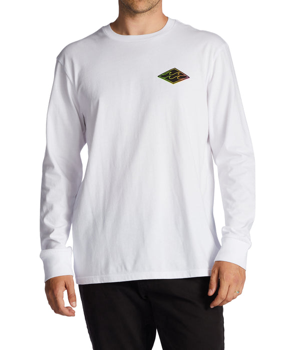 Billabong Crayon Wave L/S Tee-White