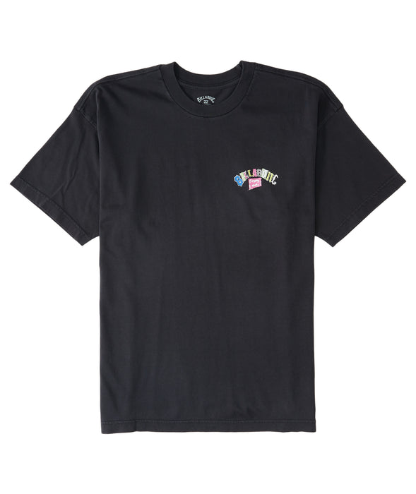 Billabong Arch Wash Tee-Washed Black