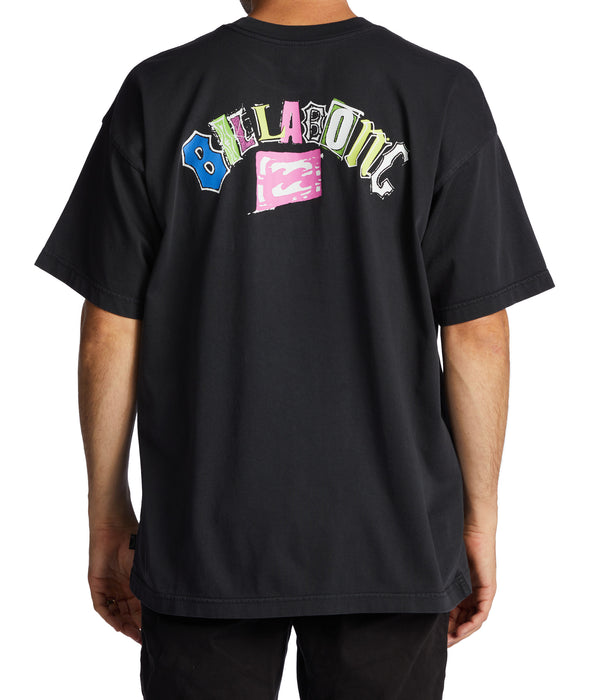 Billabong Arch Wash Tee-Washed Black