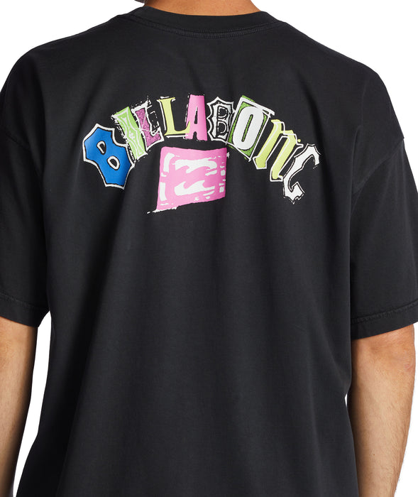 Billabong Arch Wash Tee-Washed Black
