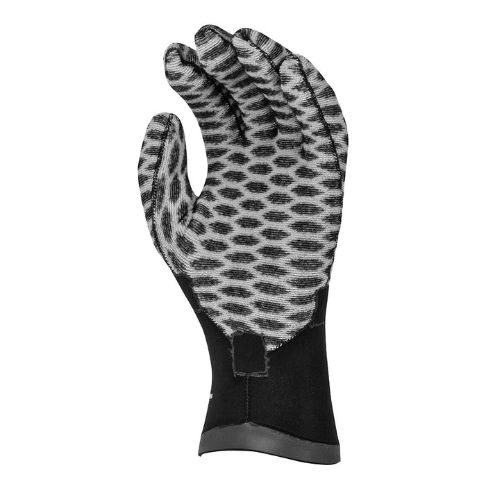 Xcel Drylock Texture Skin 5 Finger 3mm Gloves-Black