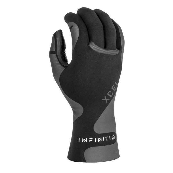 Xcel Infiniti 5 Finger Glove 1.5mm Gloves-Black