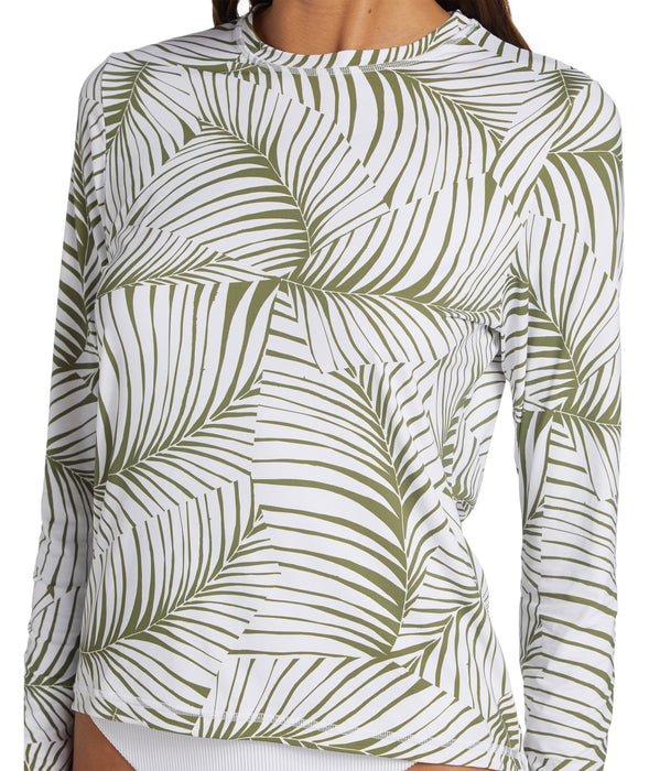 Roxy Sea Skippin PT L/S Rashguard-Palm Tree Dreams
