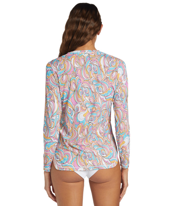 Roxy Sea Skippin PT L/S Rashguard-Swirly Daze