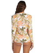 Roxy Sea Skippin PT L/S Rashguard-Bright White