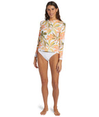Roxy Sea Skippin PT L/S Rashguard-Bright White