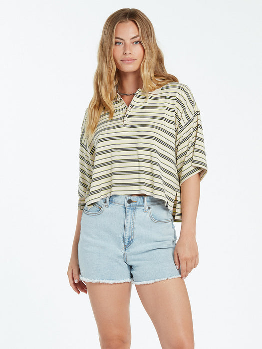 Volcom Popztone S/S Polo Shirt-Bone