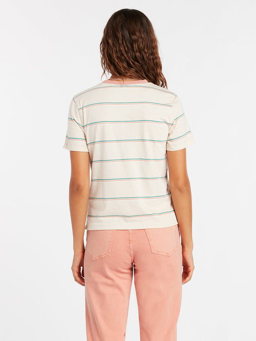 Volcom Hypen On Strypes Tee-Sand