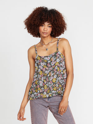Volcom Happy Dazee Cami Tank-Espresso