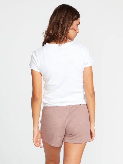 Volcom Lil Fleece Shorts-Raisin