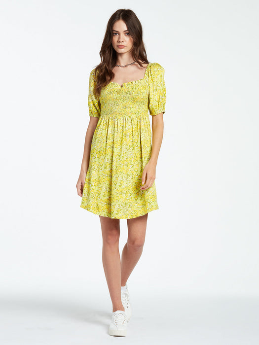 Volcom Wanna Have Sun Dress-Lime