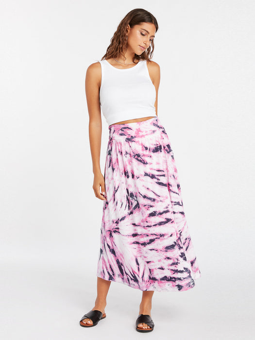 Volcom Tiedoll Wave Skirt-Black White