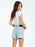 Volcom Stone Step Hi-Rise Shorts-Thrifter Blue Light