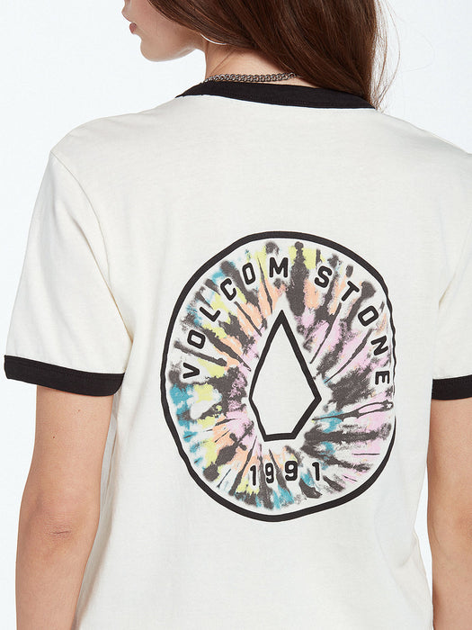 Volcom Truly Ringer Tee-Star White