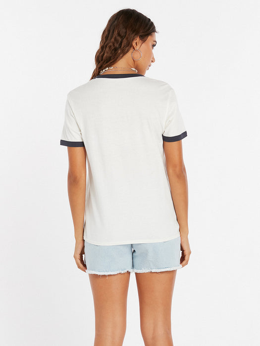 Volcom Truly Ringer Tee-Star White
