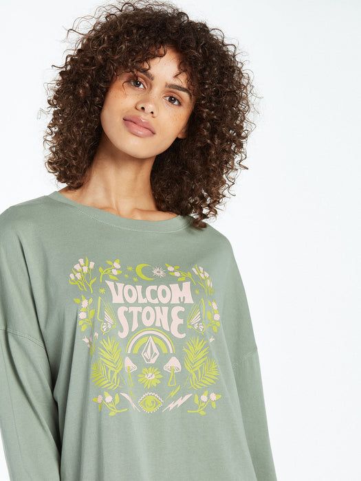 Volcom Werking Doubles L/S Tee-Light Army