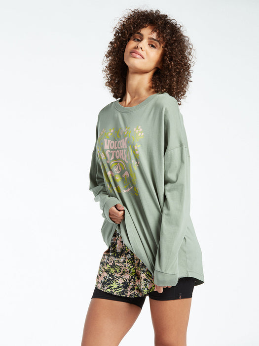 Volcom Werking Doubles L/S Tee-Light Army