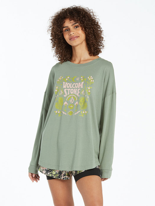 Volcom Werking Doubles L/S Tee-Light Army