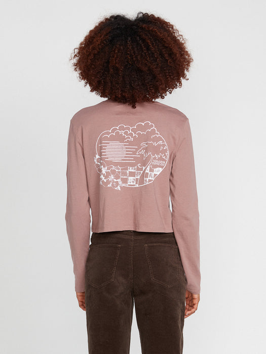 Volcom Pocket Dial L/S Tee-Raisin