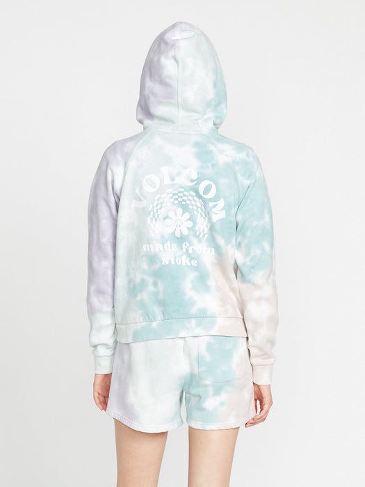 Volcom Truly Stokin Hooded Sweatshirt-Stone Blue