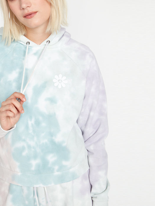Volcom Truly Stokin Hooded Sweatshirt-Stone Blue