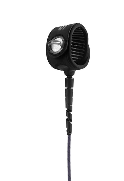 FCS Freedom Helix All Around Leash-Smoke/White-6' — REAL Watersports