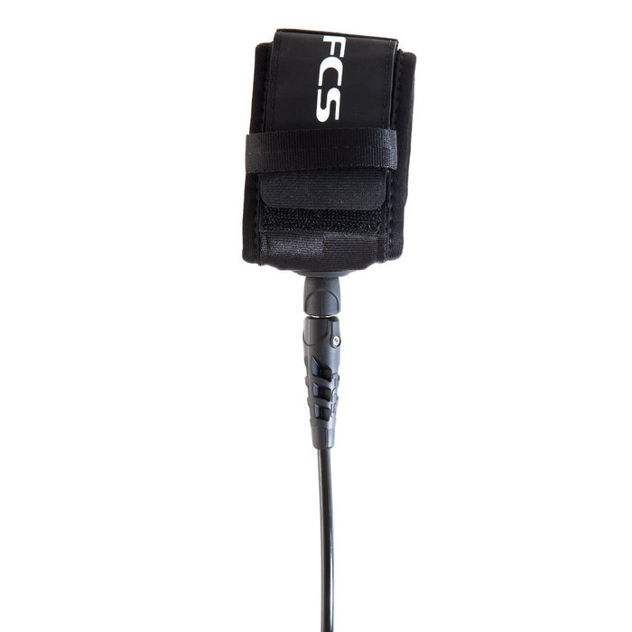 FCS Big Wave Essential Leash-Black-12' x 8mm