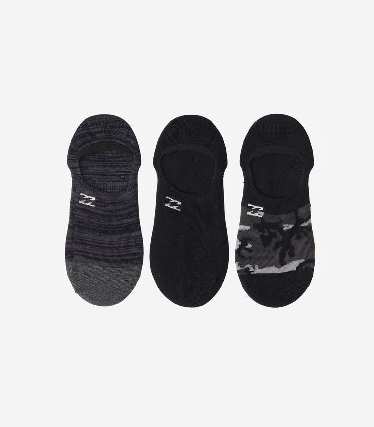 Billabong Camo No Show Socks-Black