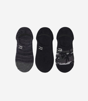 Billabong Camo No Show Socks-Black