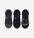 Billabong All Day Tie Dye No Show Socks-Black