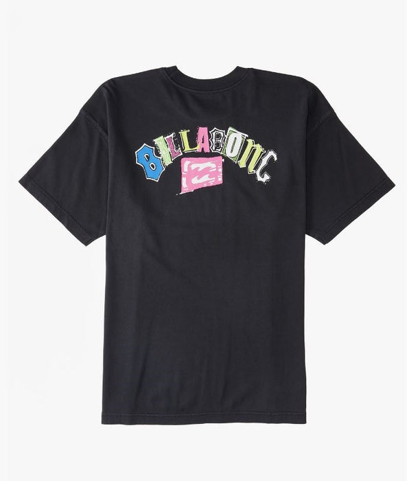 Billabong Arch Wash Tee-Washed Black
