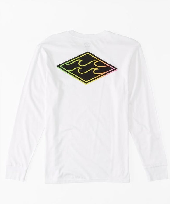 Billabong Crayon Wave L/S Tee-White