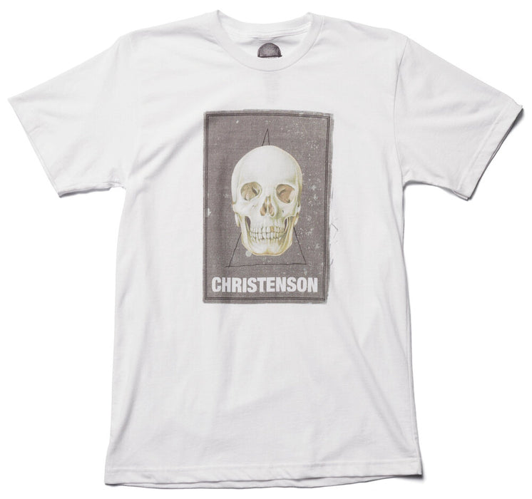 Christenson Cigar Box Skull Tee-White