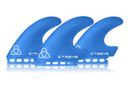 NVS C-Drive Futures Apex Tri/Quad Fin Set-Blue-Medium